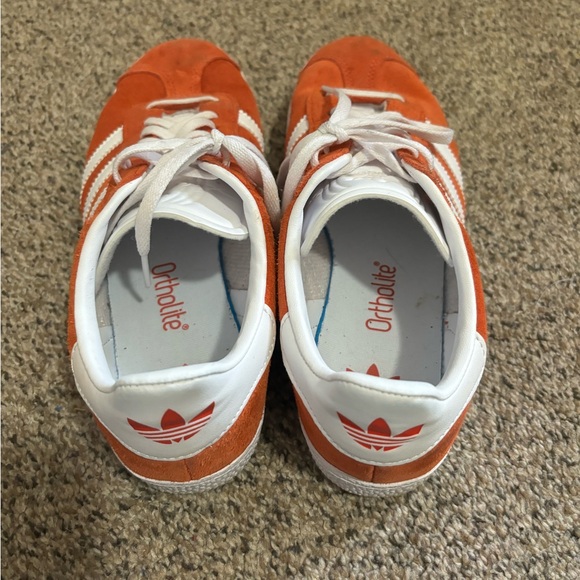 Adidas Gazelle red/orange sneakers size 5 - Picture 7 of 10